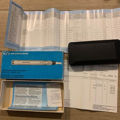 Mint vintage Sennheiser MKH 105 in original box and papers image 5
