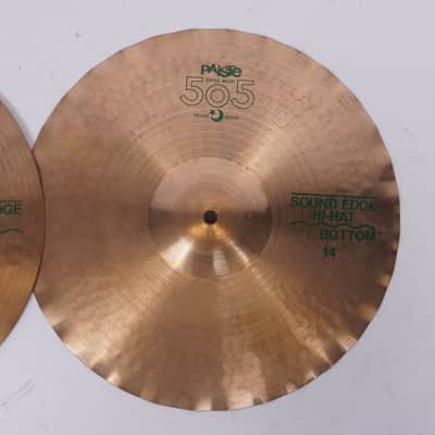 PAISTE | 505 | SOUND EDGE | 14" HI-HATS-14" image 4