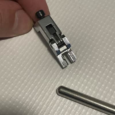 2000's Schaller Original Made in Germany Chrome Floyd Rose Pro Electric Guitar Tremolo Bridge Set & Brass Block image 3