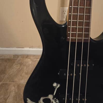 Squier MB-4 Skull Electric Bass Guitar image 5