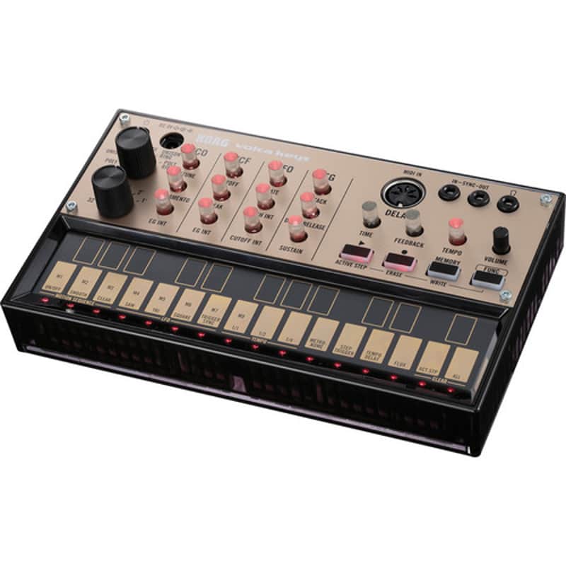 Korg Volca Keys Analog Loop Synthesizer 2013 - Present - Gold/Black image 1