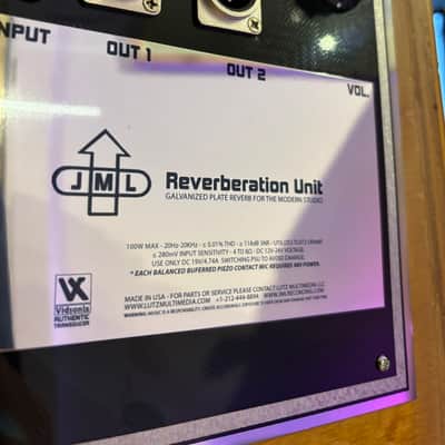 JML Stereo Plate Reverb Unit - Designed and Built In The USA 2024 image 6