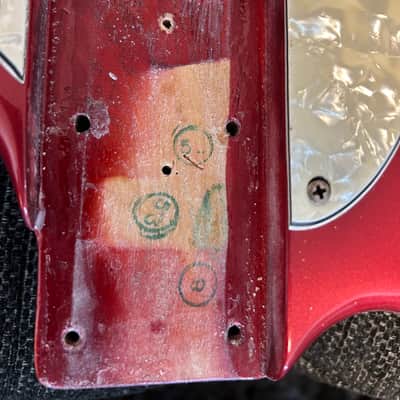 Fender Mustang Bass Competition Red (Matching Headstock) 1969 - Competition Red image 7