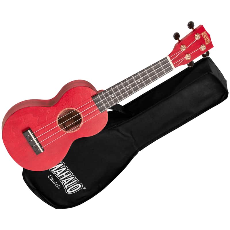 MS1TRD Slimline Soprano Rouge Satin + Housse Mahalo image 1