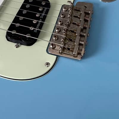 Morgan Electrics Double Cut Standard - CUSTOM - Sonic Blue image 5