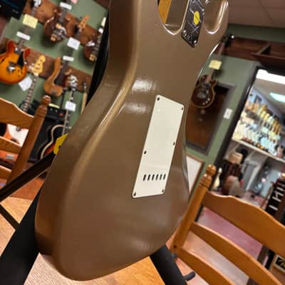 2017 Fender Custom Shop NAMM LTD Vintage Custom '59 Stratocaster Reissue Relic Faded/Aged Shoreline Gold image 17