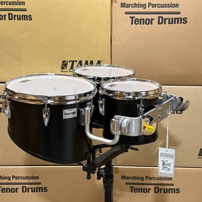 Tama Starlight Trio Marching Tenor Set - 8"/10"/12" - Satin Black image 3
