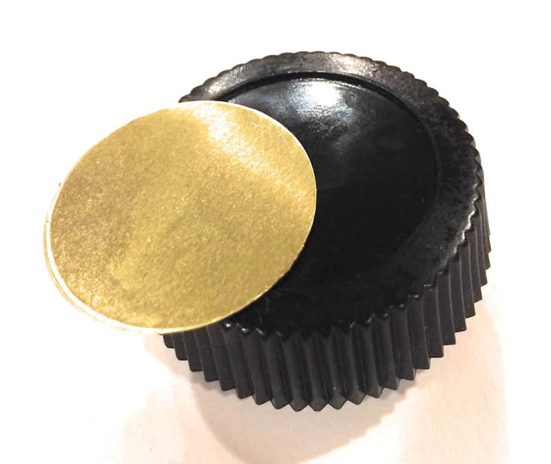 Zenith 1942 brass button insert reproduction image 1