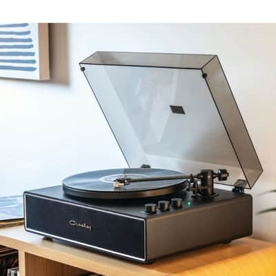 Crosley CR6046A Stave Bluetooth Turntable with Built-in Speakers, Black-NEW image 18