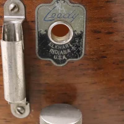 Leedy 12x15" Marching Snare Drum Mahogany Vintage 1940's image 2