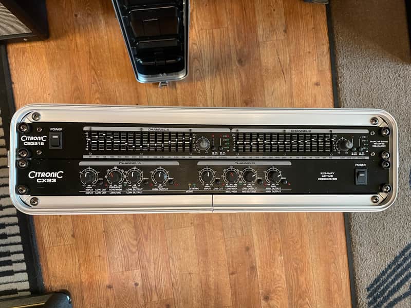1.Citronic CX23 Active Crossover 2/3 Way - 2. Citronic CEQ215 15-Band Graphic Equalizer image 1