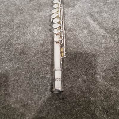 Osborne Engraved Silver Standard Nickel Flute - Elegant Design - Good w/ Hard Case image 12