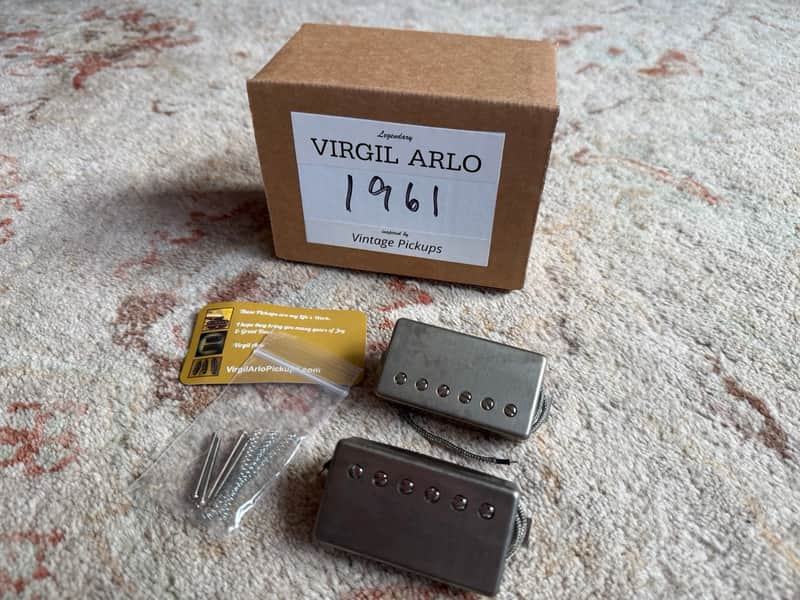 Virgil Arlo 1961 White Label Humbucker Set image 1
