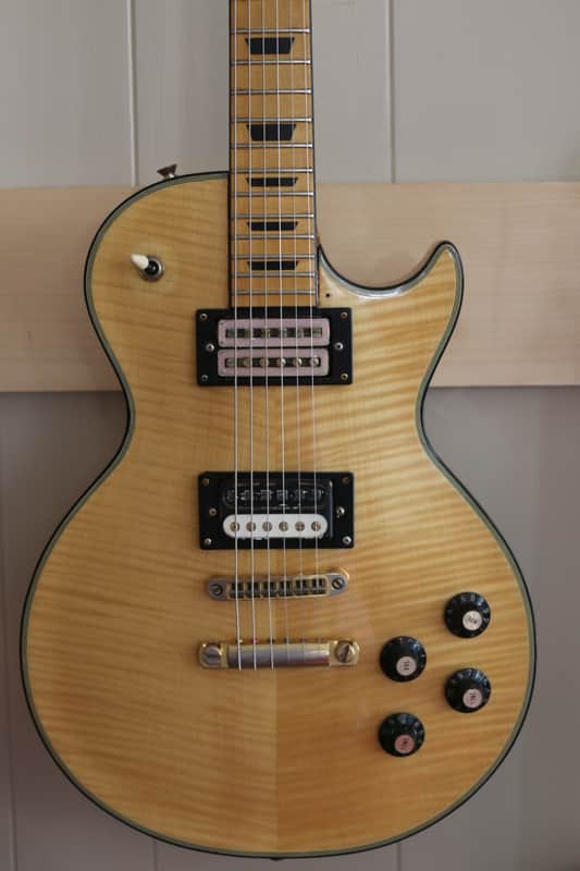 Ventura V2600 LP Copy Lawsuit Guitar 1970's Natural / Blonde image 1