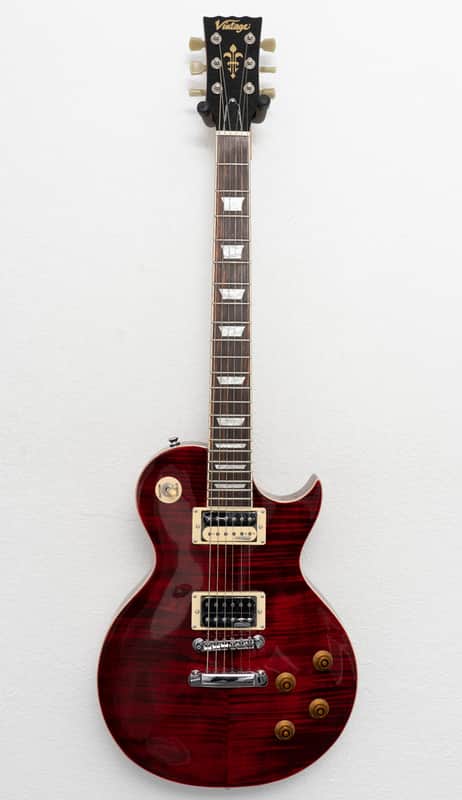 Vintage V100TWR Reissued Series Single Cut 2010s Trans Wine Red image 1