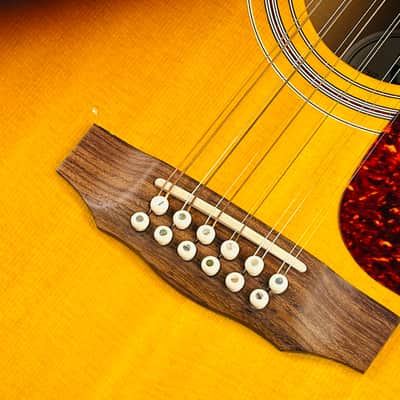 Guild F-412 12-String Jumbo Acoustic Guitar 2005 - Sunburst image 7