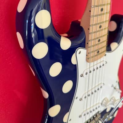 Signed by Buddy - Fender Buddy Guy Artist Series Signature Stratocaster - Blue with White Polka Dots image 6