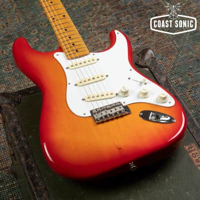 2012 Fender '57 Reissue Stratocaster ST57 Made in Japan - Cherry Sunburst image 6