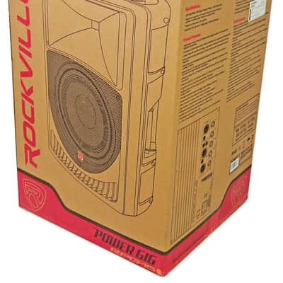 2) Rockville RPG15 15" Powered Active 1000 Watt DJ PA Speakers+LED Stands+Cables image 4