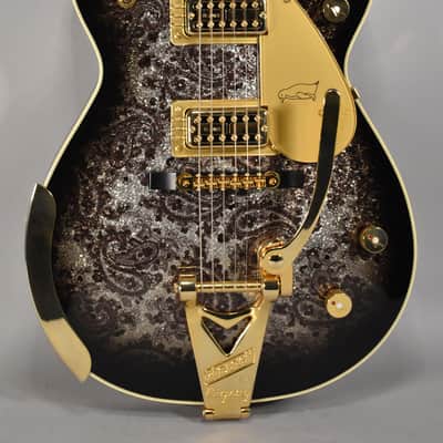 Gretsch G6134TG Limited Edition Paisley Penguin 2023 Black Paisley image 3
