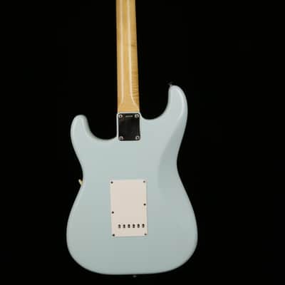 Fender Stratocaster 1961 Slab Board Sonic Blue all original except refinish w/OHSC image 5