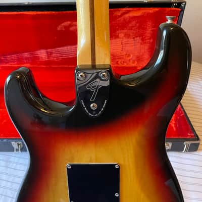 1976 Fender Stratocaster with 3-Bolt Neck, Maple Fretboard - Sunburst image 12