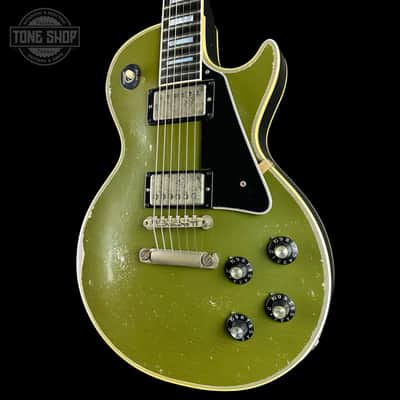 Gibson Custom Limited 68 Les Paul Custom Olive Drab Top Ebony Back Heavy Aged 606368 image 3