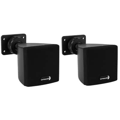 Dayton Audio - SAT3B - 3" Cube Speaker Pair - Black - 8 Ohm image 1