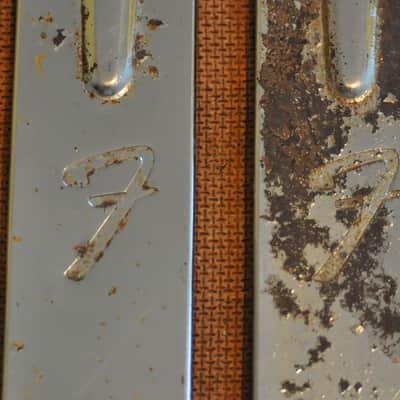 Fender 19" Tilt Back Legs Vintage Original Pat. Pend embossed on legs 1960's image 5