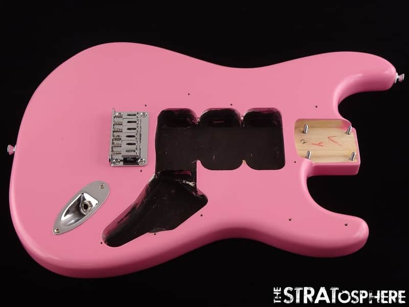 Fender Squier Sonic HT H Stratocaster Strat BODY &HARDWARE Hardtail Flash Pink image 1