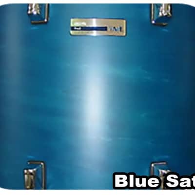 Drum Kit 5 Piece TAYE Pro X Blue Satin - 22" Bass Drums With Hardware Set - D4 _ image 2