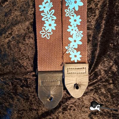 Hawaii Guitar Strap (2000s - Brown & Blue) image 2