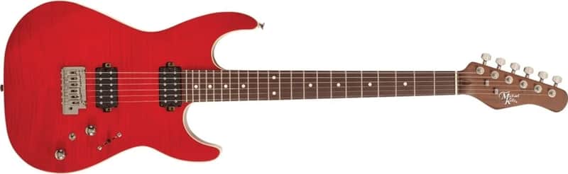 62 Flame Solid Body Electric Guitar image 1