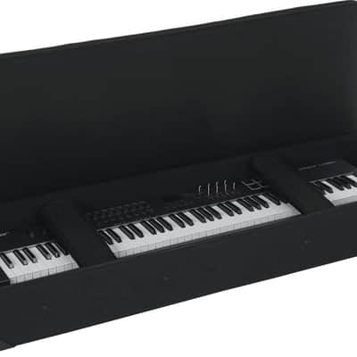 Gator GK-88 88-Key EPS Foam Lightweight Rolling Keyboard Soft Case, Black image 4