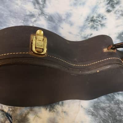 Used 1950's Ess and Ess Magnatone Mark IV Hard Shell Guitar Case Black image 2