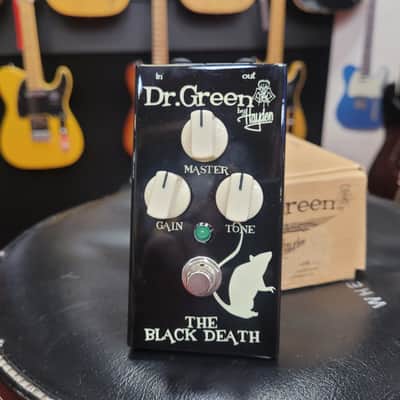 Dr. Green Black Death Dynamic Overdrive Distortion Pedal 2010s - Black image 2