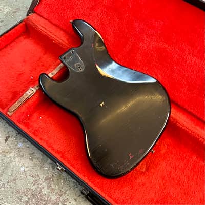 Fender Jazz Bass Body 1975 - Black original vintage USA image 2