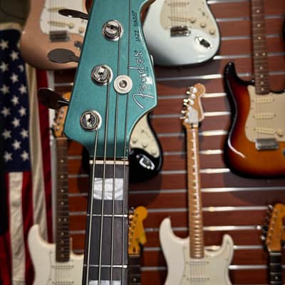 Rare! Fender Adam Clayton Artist Series Signature Jazz Bass 2015 - Present - Sherwood Green Metallic image 3