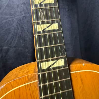 1939 United Elitone Parlor Guitar – Prewar Chicago-Built Vintage Acoustic – Family Owned Since New image 3