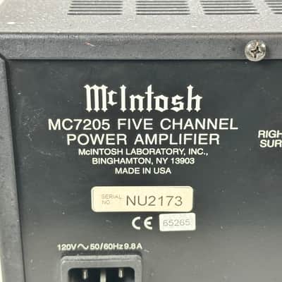 McIntosh MC7205 Five Channel Power Amplifier image 12