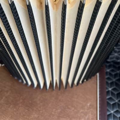 Silvertone Piano Accordion with case and strap- Must go! Plays good. Ships fast! image 23