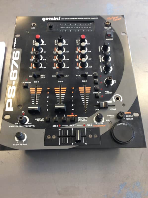 gemini ジェミニ PS 676 アナログ ステレオ プリアンプ ミキサー gemini ジェミニ PS 676 アナログ ステレオ プリアンプ ミキサー