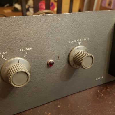 Viking RP-61 (VU) Rackmount Tube record/playback amplifier VU meter 1950s - Hammered grey metallic paint image 4