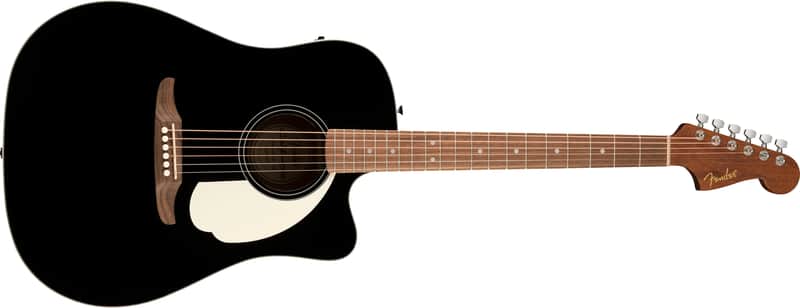Fender California Standard Redondo CE Spruce Top Black image 1