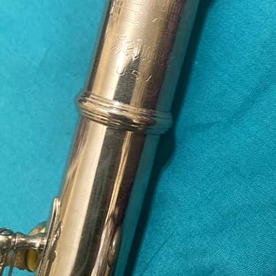 Bundy-Nickel Plated Student Flute-Overhauled-Made in USA c.1970-with New Case! image 2