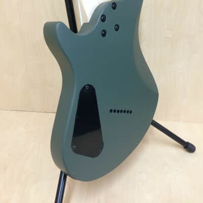 Haze-7 MGS Fanned Frets 7-String Electric Guitar,Military Green+ Free Gig Bag image 5