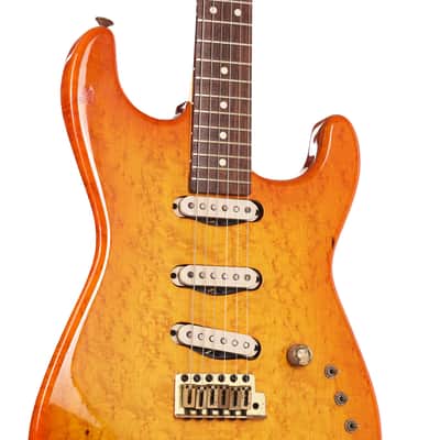 1983 Charvel San Dimas Birdseye Maple Body Sunburst image 5