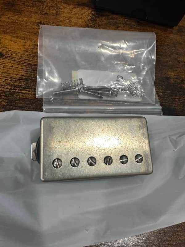 Lindy Fralin Pure P.A.F Humbucker Neck Pickup - Raw Nickel image 1