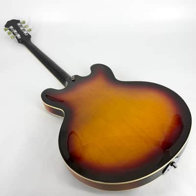 1996 Epiphone Riviera (Peerless Korea) - Vintage Sunburst image 3