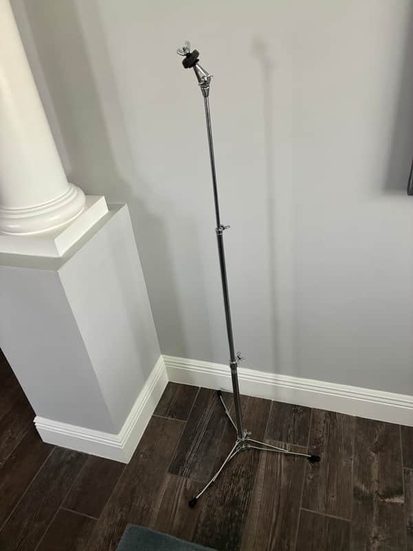 Ludwig Flat Base Cymbal Stand (model 1400) 1968 - Polished Chrome Plated image 1